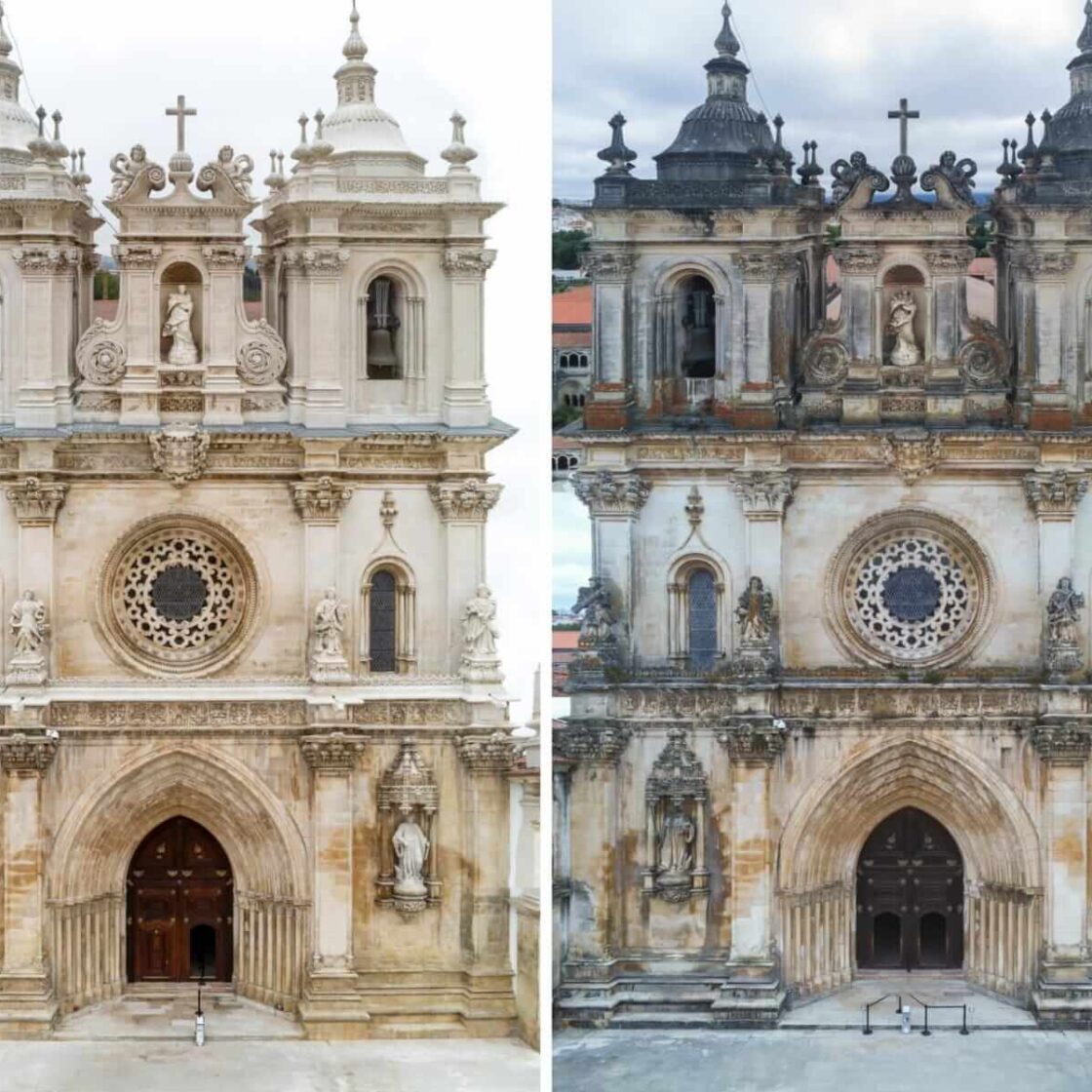 Mosteiro de Alcobaça - Conservação da Fachada Poente e da Fachada Norte Rebocada